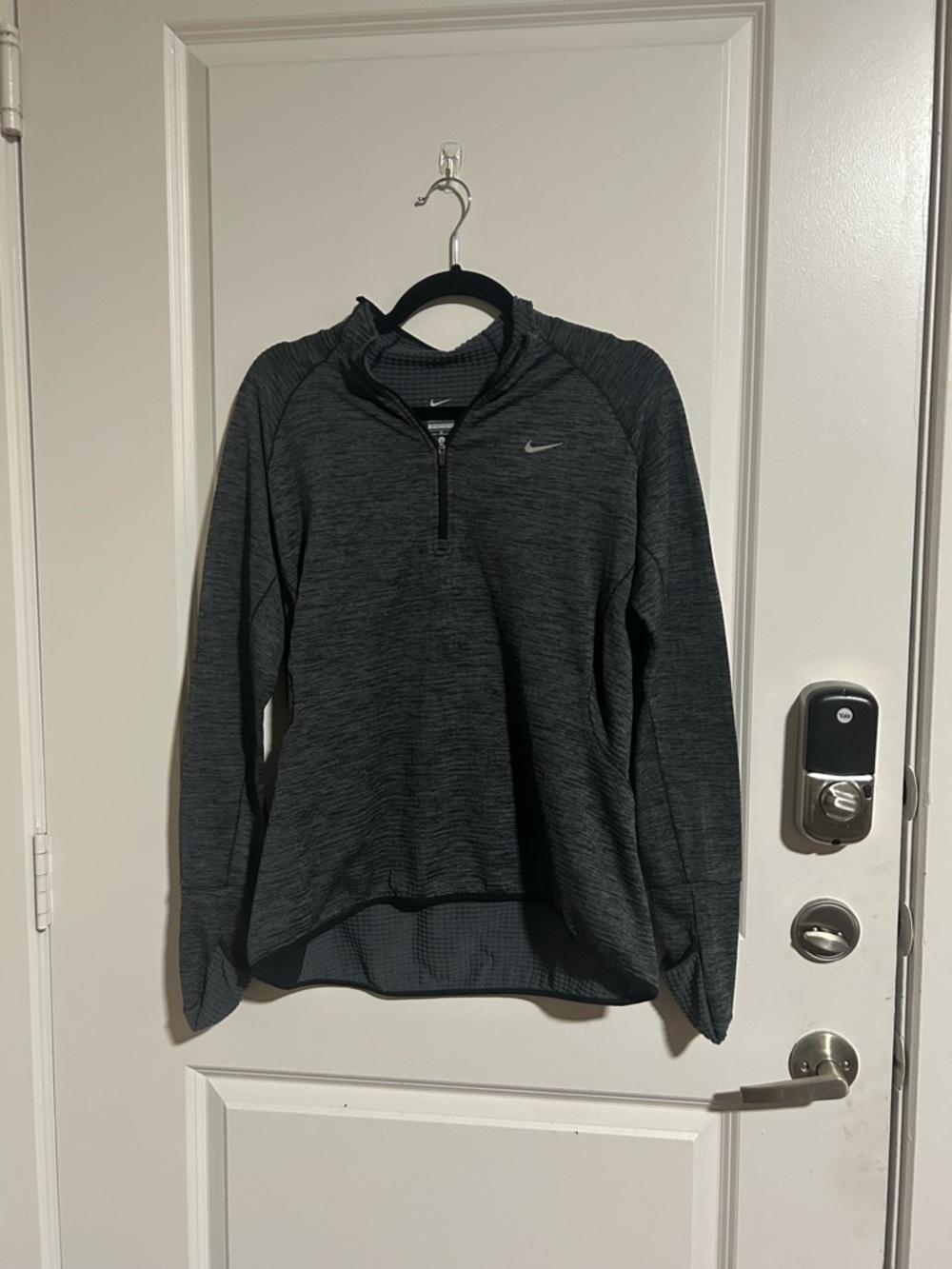 Nike Women's Charcoal Heather Half-Zip Pullover